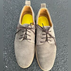 Amberjack Mens The Original Italian Suede Dress Shoes JL3 Slate Size US:8